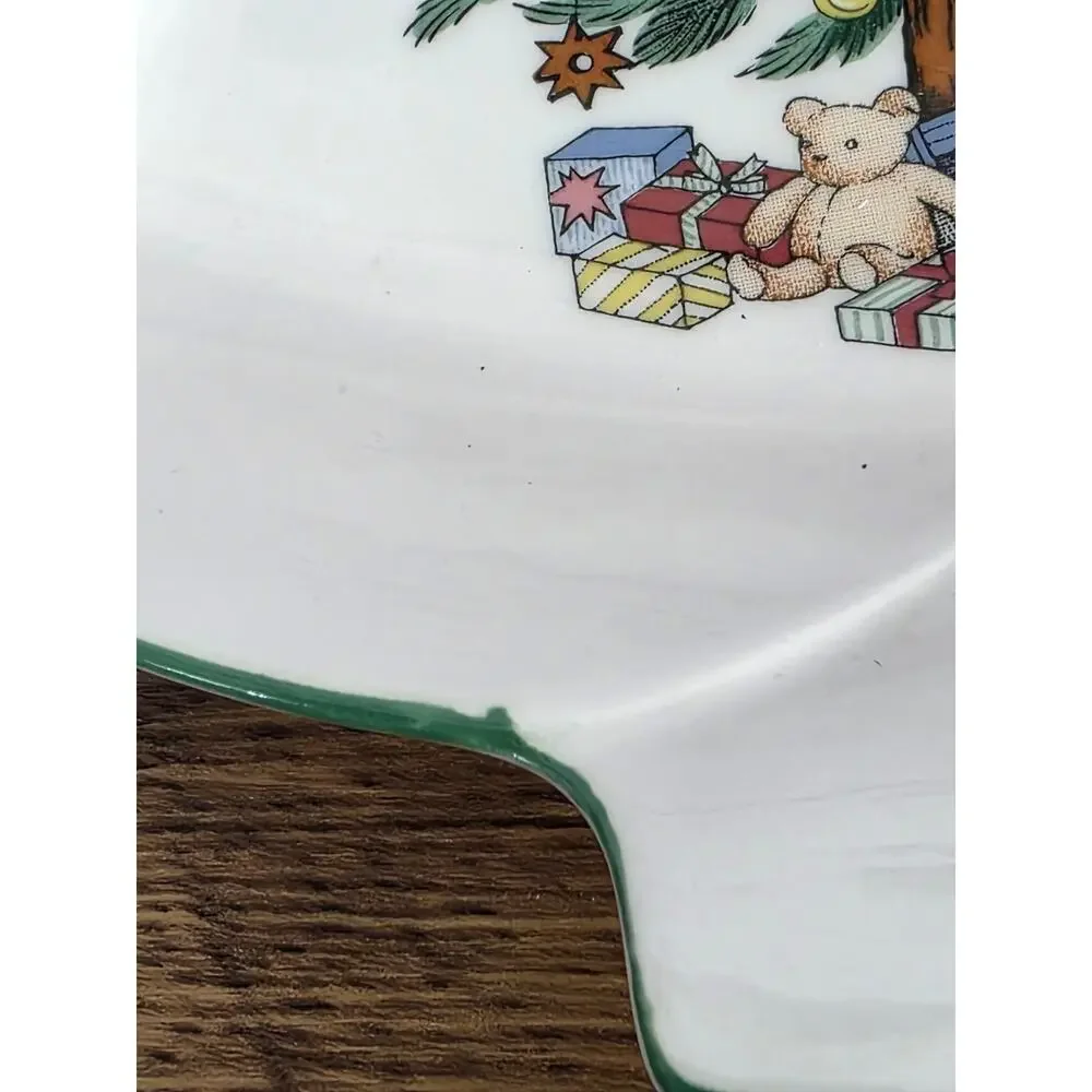 Nikko Christmas Tree Shaped Serving Dish Japan- Christmastime